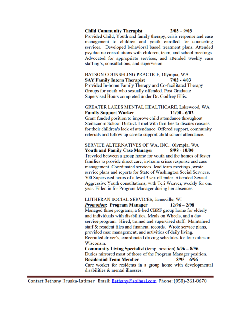 Bethany Hruska Resume 2025 Page 4