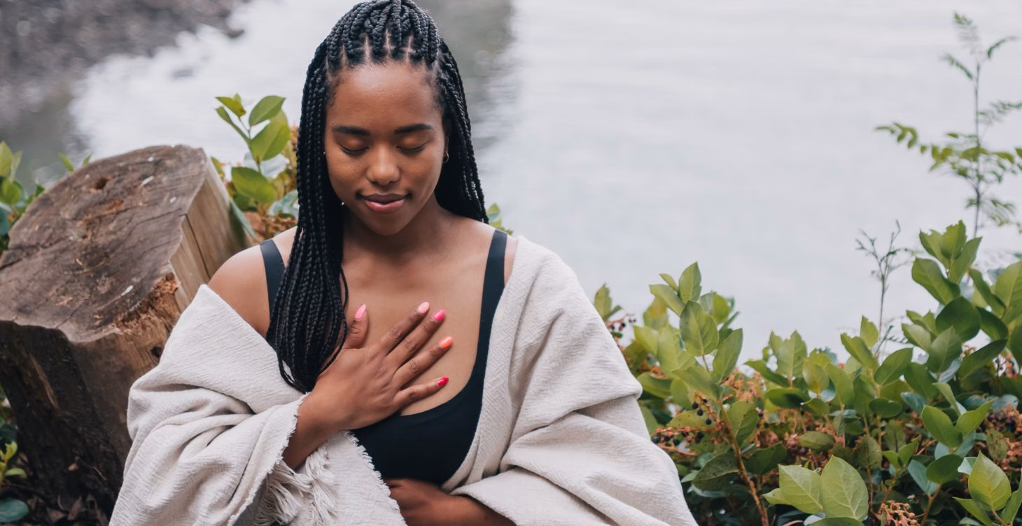 Calm body in meditation